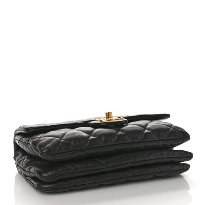 Chanel Lambskin Quilted Small Pillow Crush Flap Black 4 of 9