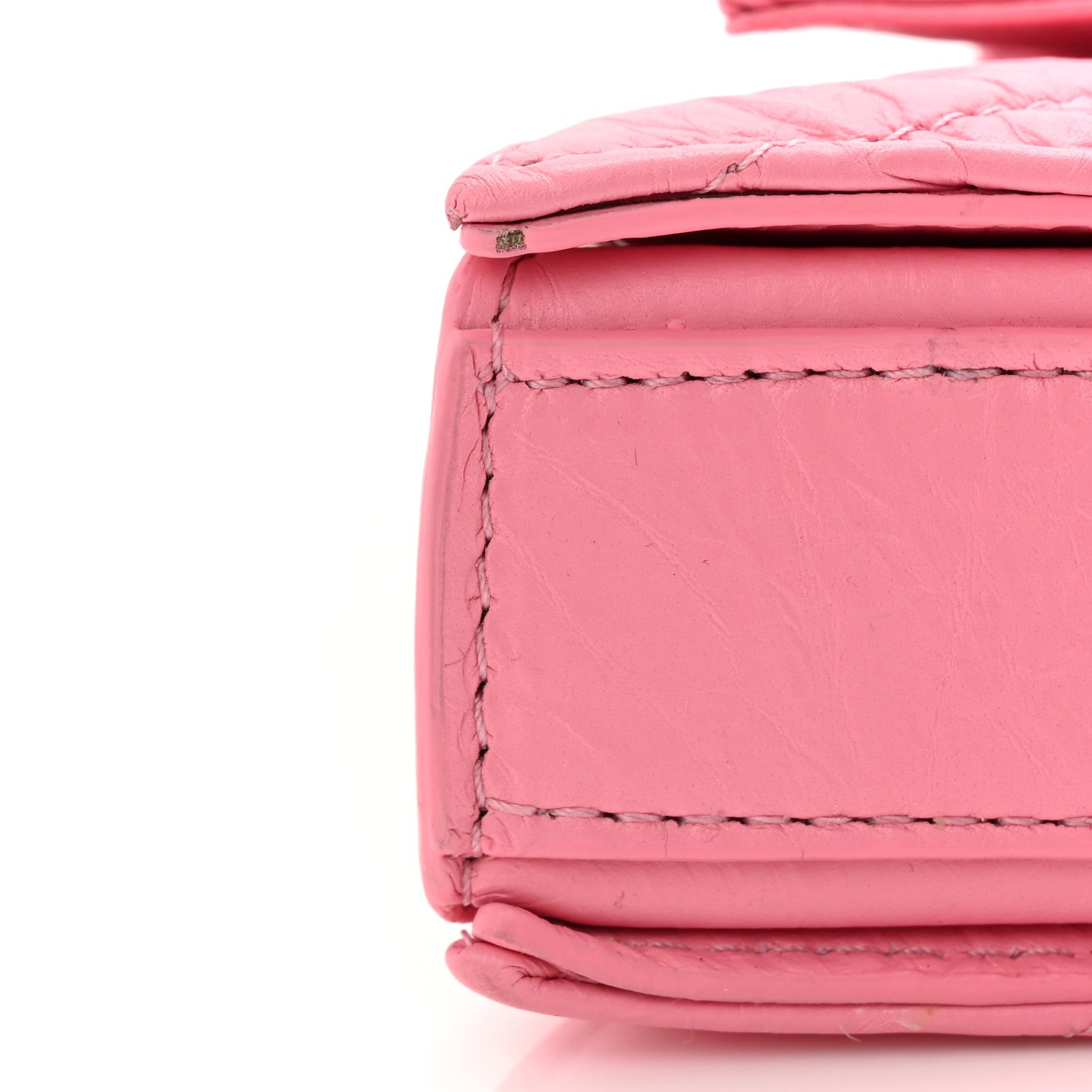 Balenciaga Crushed Calfskin Quilted XS Crush Chain Bag Sweet Pink 10 of 10