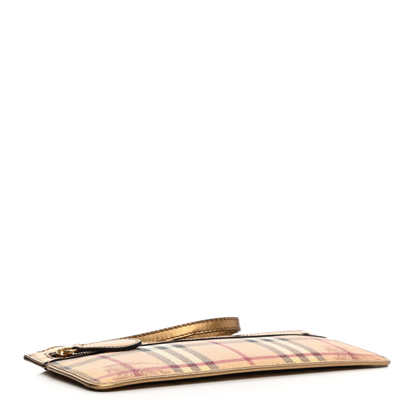 Haymarket Check Zip Pouch Gold