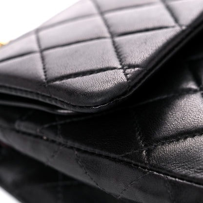 Chanel Lambskin Quilted Medium Double Flap Black 18 of 22