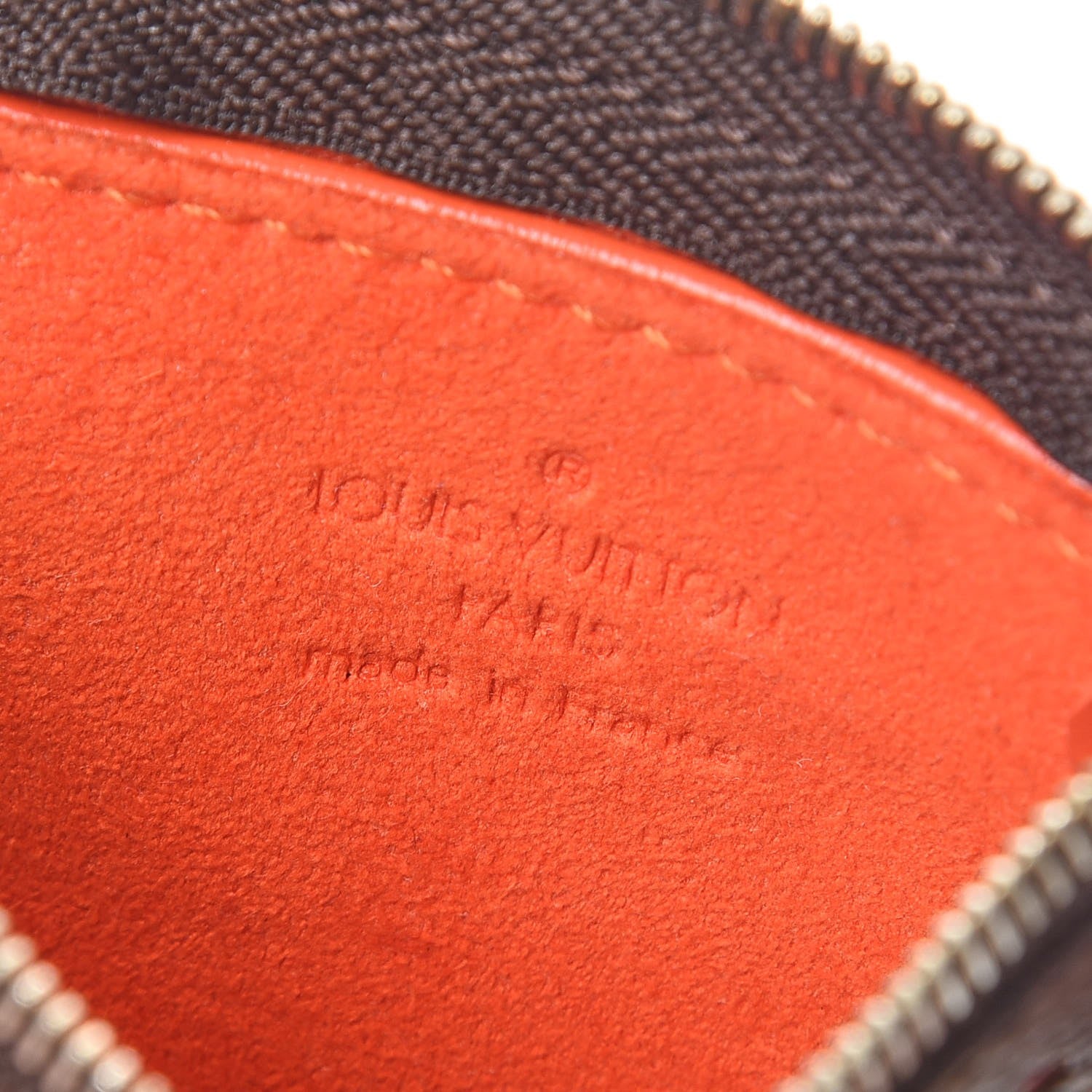 Louis Vuitton Monogram Perforated Key Pouch Orange 6 of 8