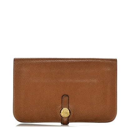 Hermes Togo Dogon Duo Wallet Gold 1 of 16