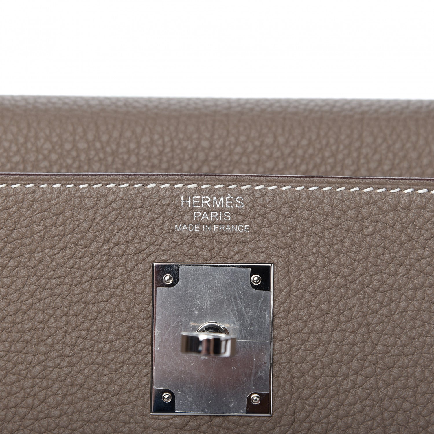 Hermes Togo Kelly Retourne 32 Etoupe 8 of 11