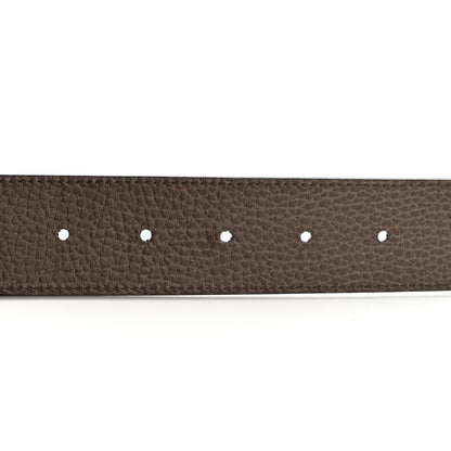 Gucci Dollar Calfskin Double G Reversible 37mm Belt 95 38 Black New Acero 4 of 6
