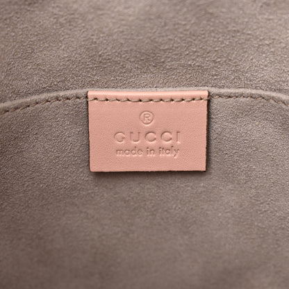 Gucci Calfskin Matelasse Sylvie Web GG Marmont Bucket Bag Perfect Pink 6 of 10