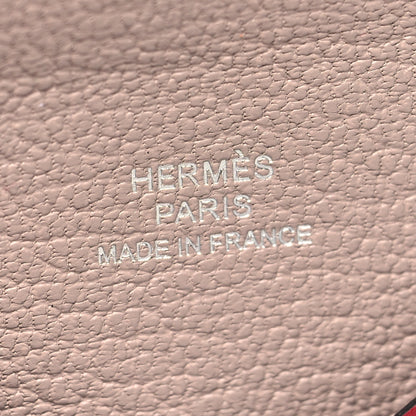Hermes Evercolor Verso Calvi Card Case Rouge Grenat Glycine 7 of 11