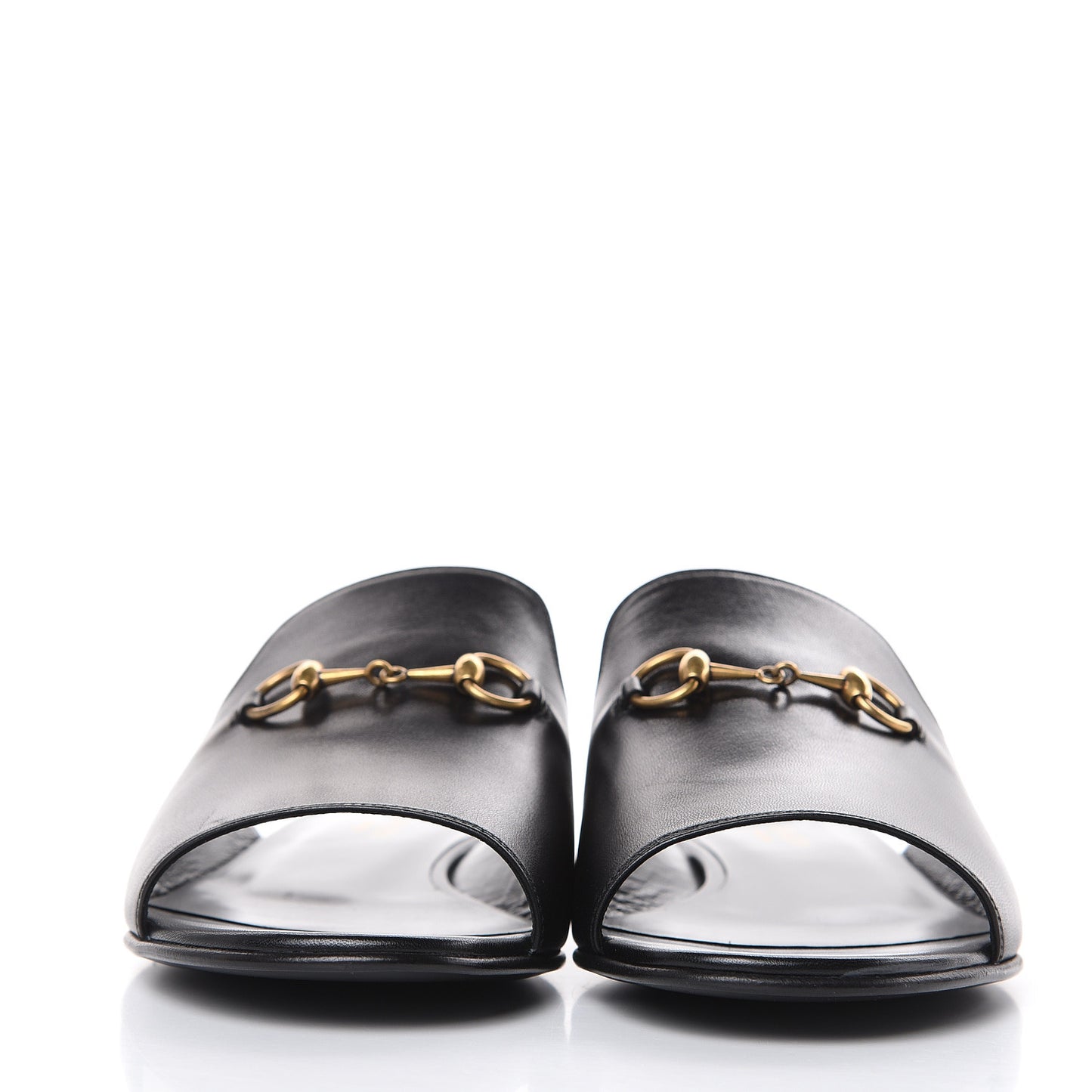 Malaga Kid Horsebit Slide Sandals 39 Black