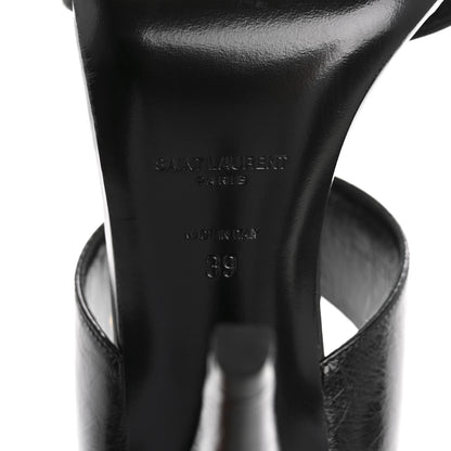 Saint Laurent Shiny Calfskin Fetish 105 Sandal 39 Black 8 of 10