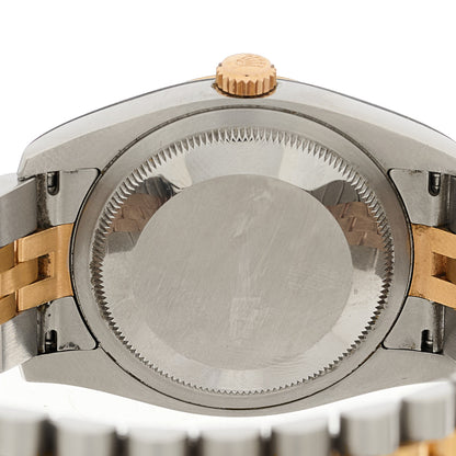 Rolex Stainless Steel 18K Everose Gold Diamond 36mm Oyster Perpetual Datejust Watch White 116231 4 of 4