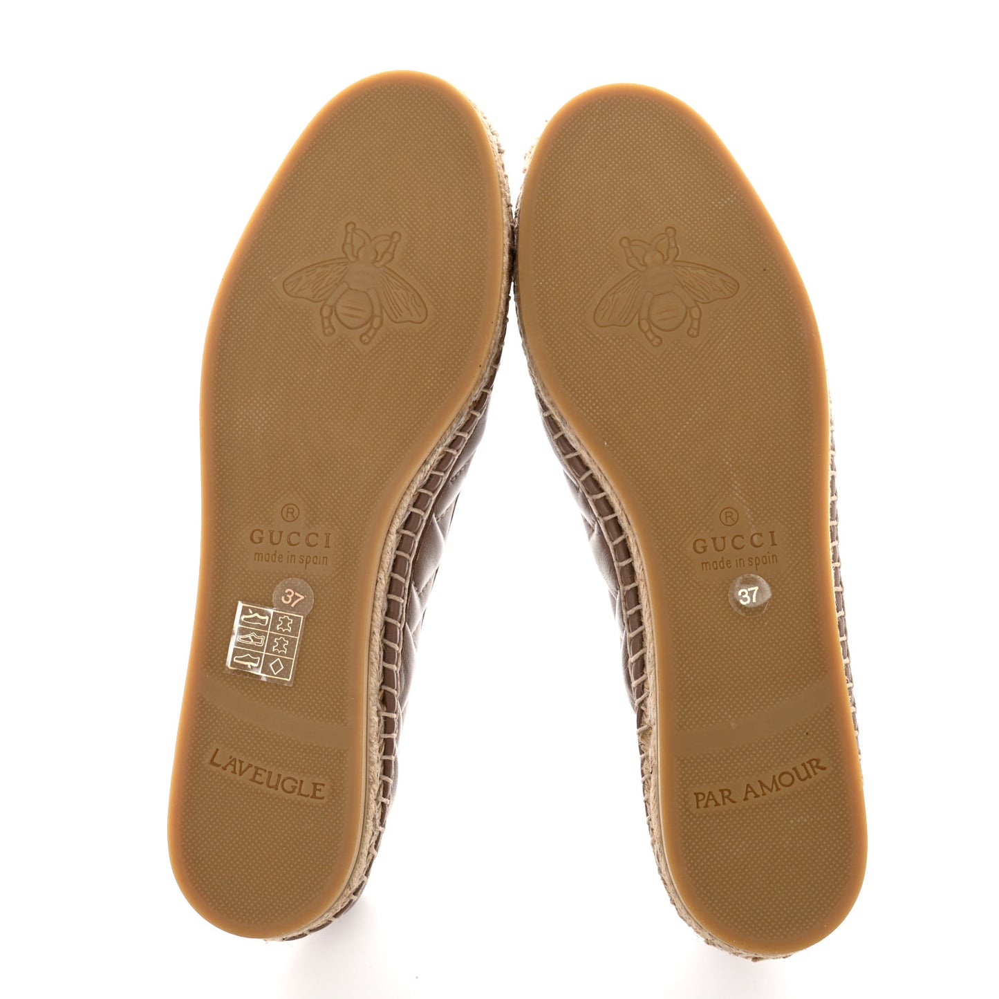 Nappa Matelasse GG Marmont Espadrilles 37 Porcelain Rose