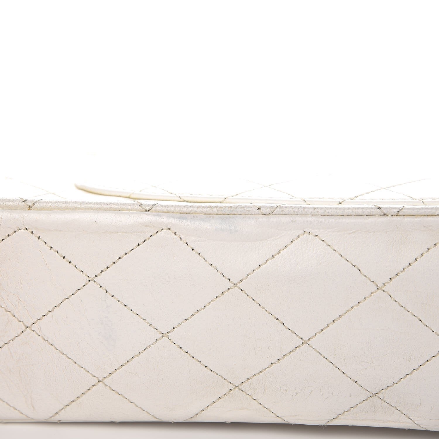 Chanel Lambskin Quilted Medium Double Flap White 20 of 21