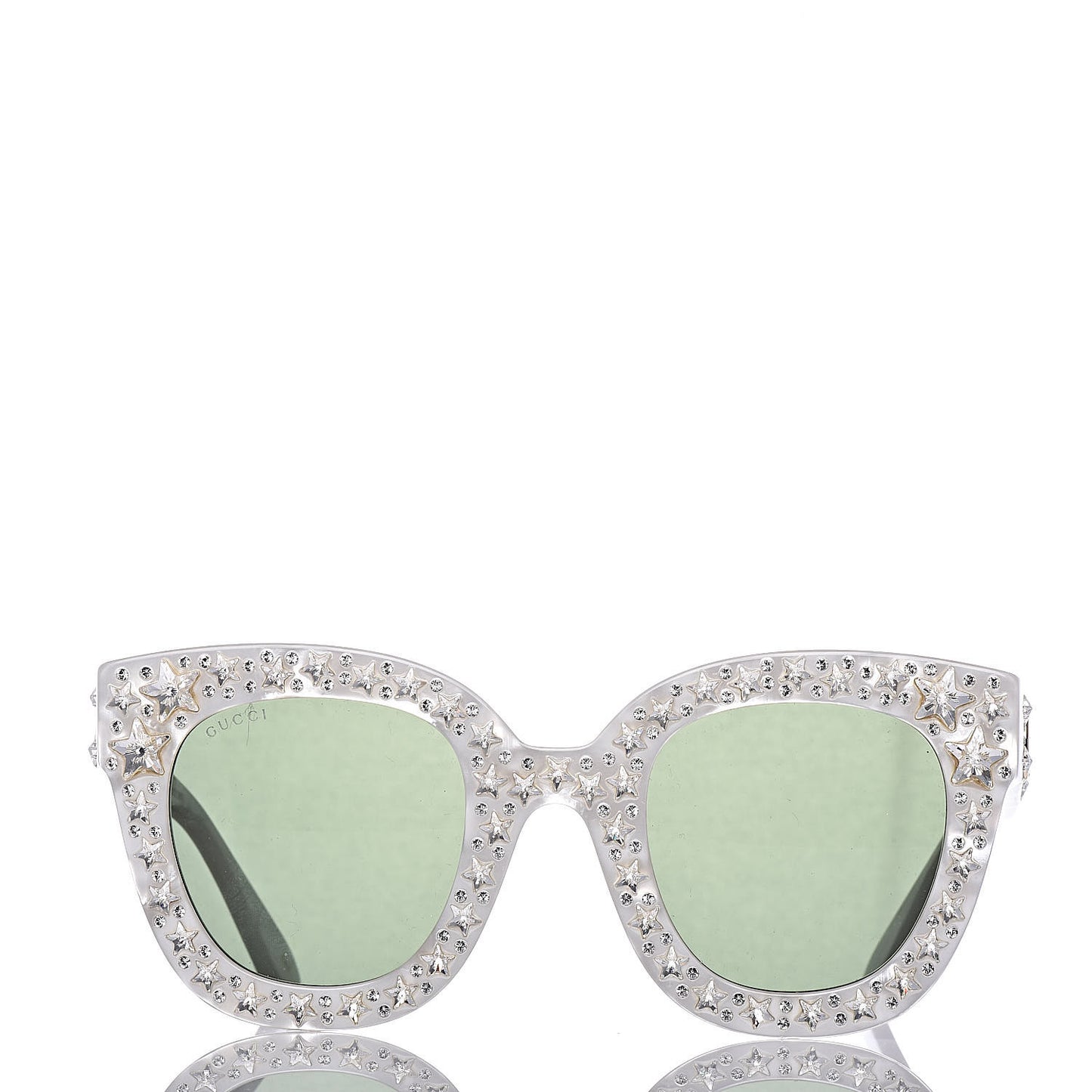 Acetate Crystal Oversize Mirrored Star Sunglasses GG0116S