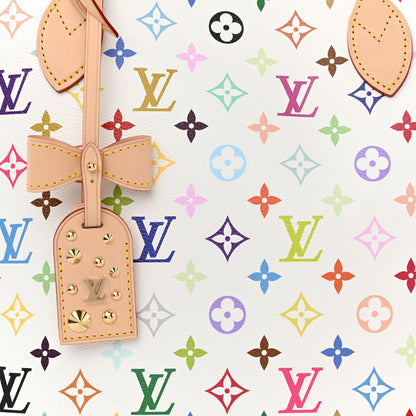 Louis Vuitton LV X TM Monogram Multicolor Neverfull MM White 8 of 10