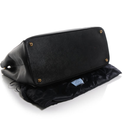 Prada Saffiano Lux Double Zip Executive Tote Nero Black 4 of 10