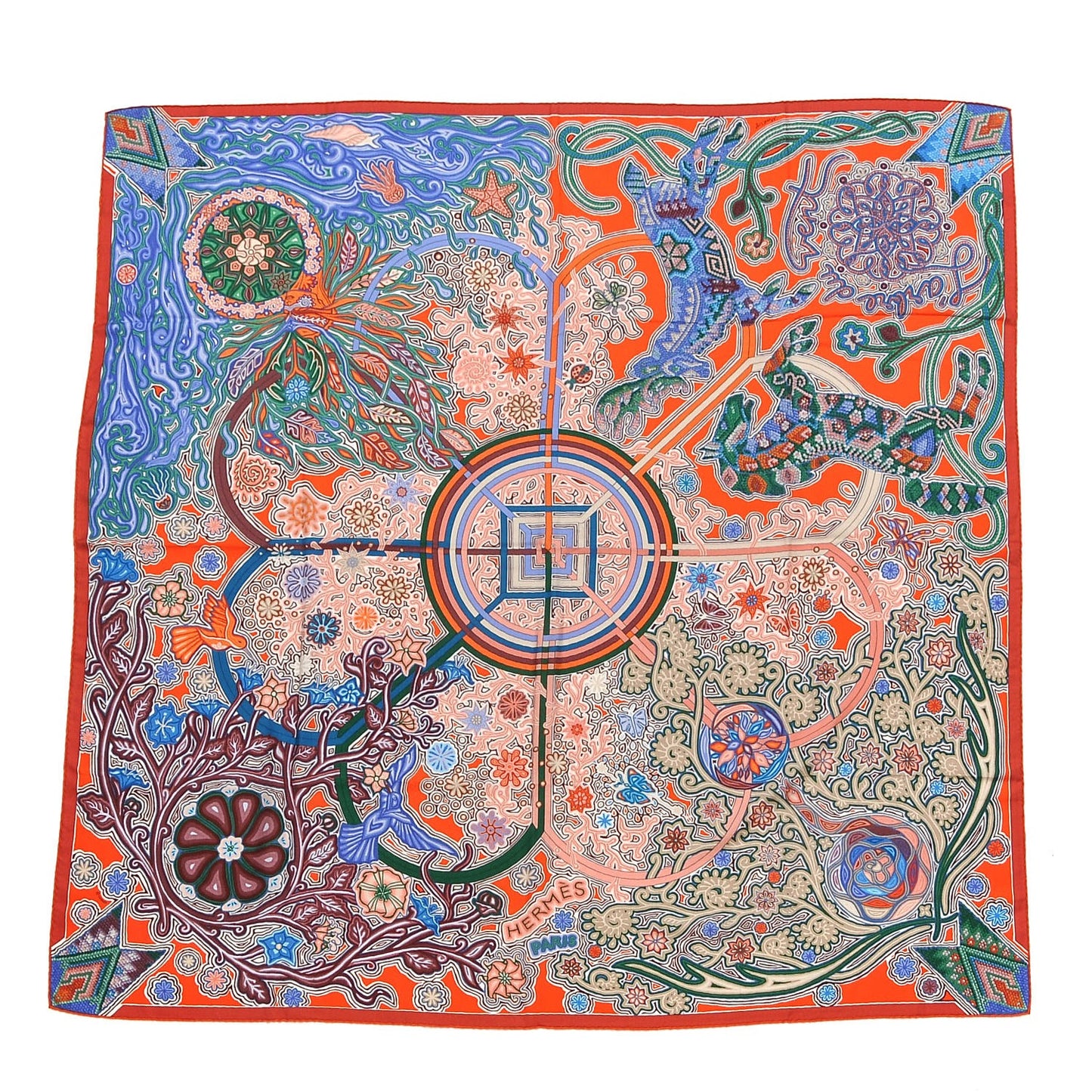Cashmere Silk L'Arbre Du Vent Shawl 140