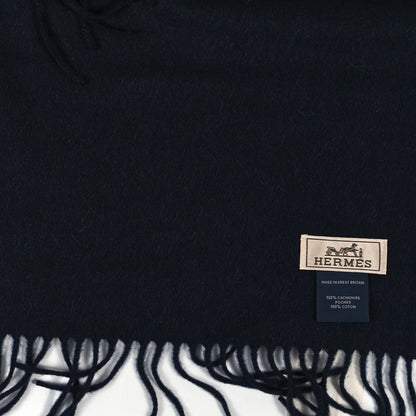 Hermes Cashmere Aviateur Muffler Marine 3 of 3