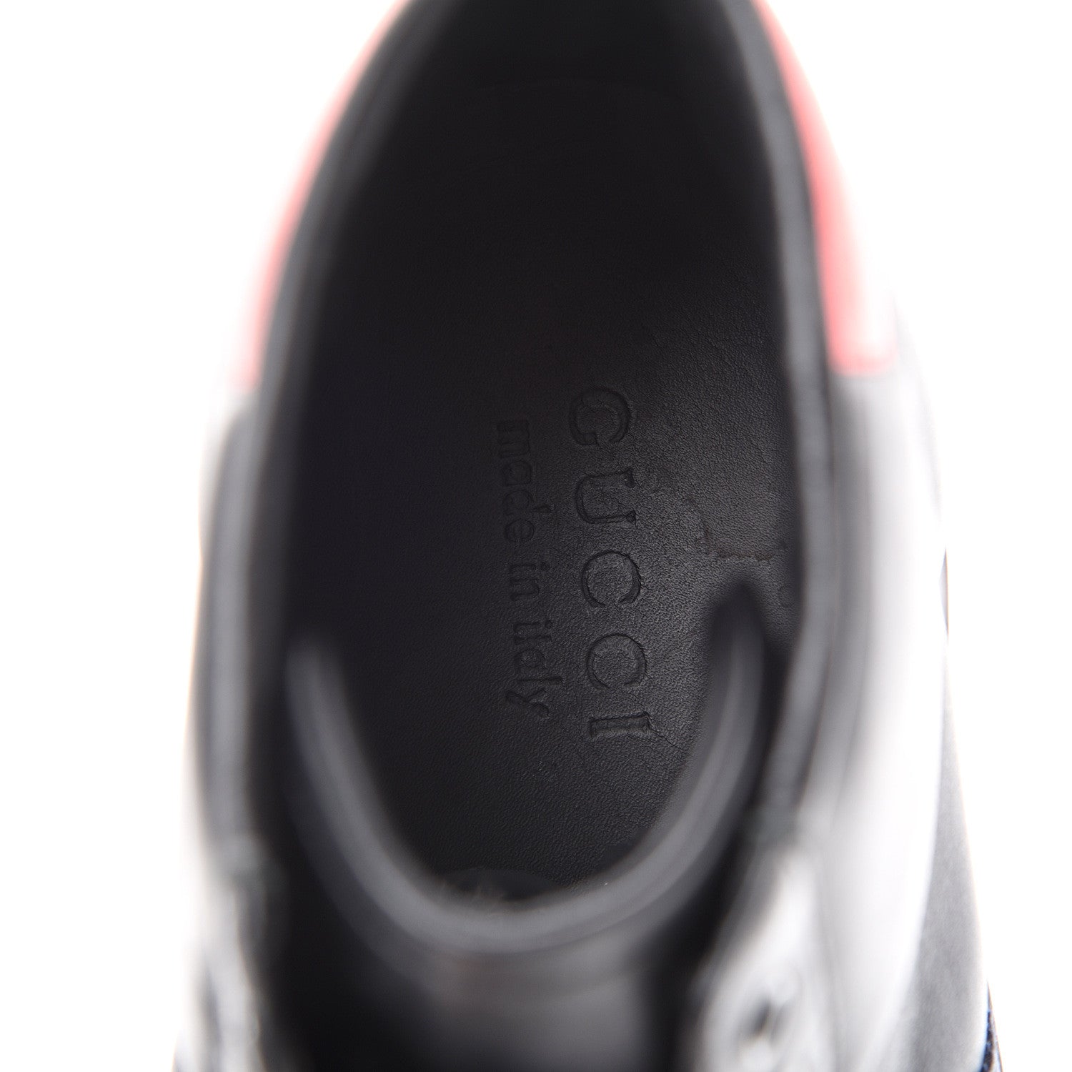 Gucci Calfskin Miro Soft Web Bee Embroidered Mens Ace High Top Sneakers 9.5 Black 7 of 12