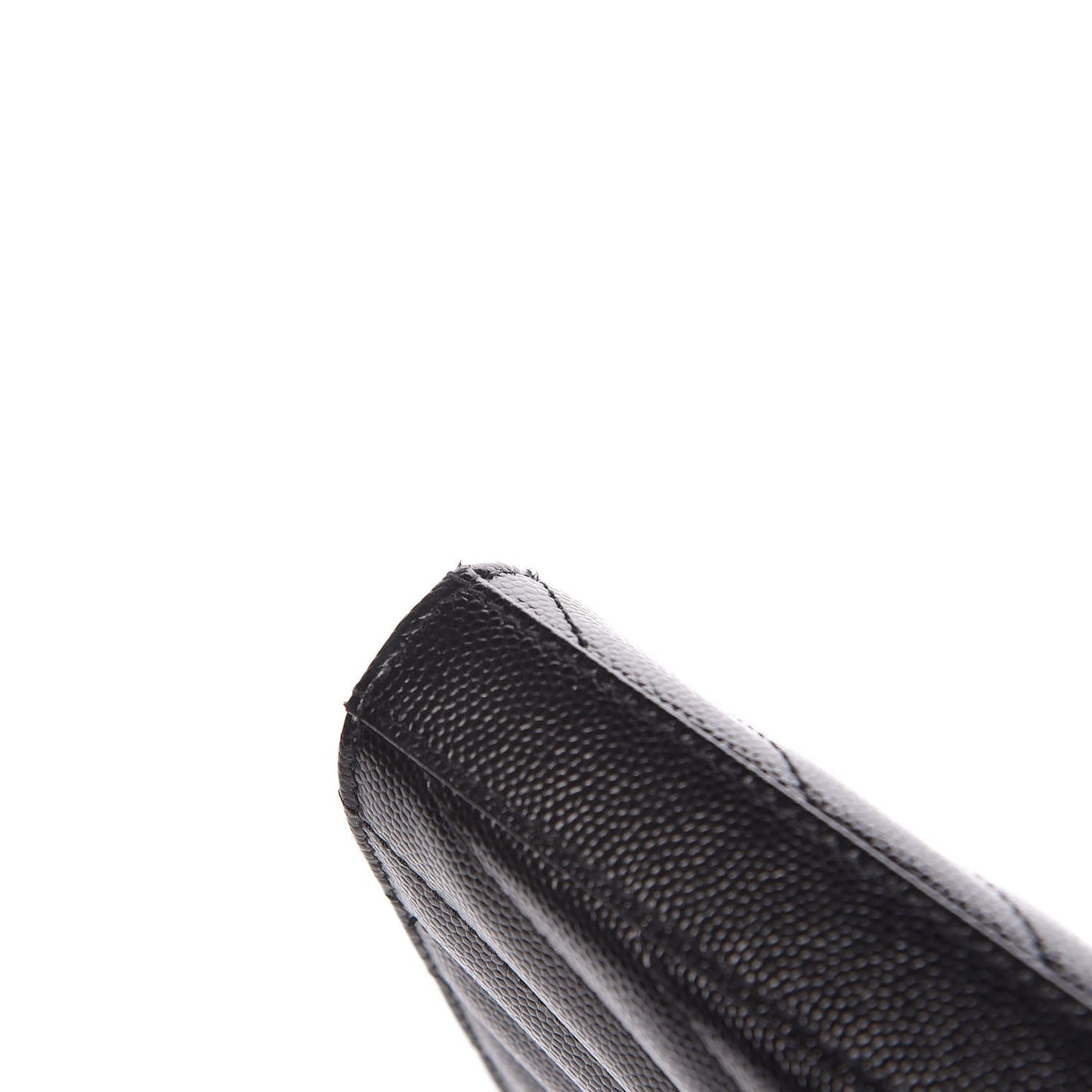 Grain De Poudre Matelasse Chevron Monogram Chain Wallet Black