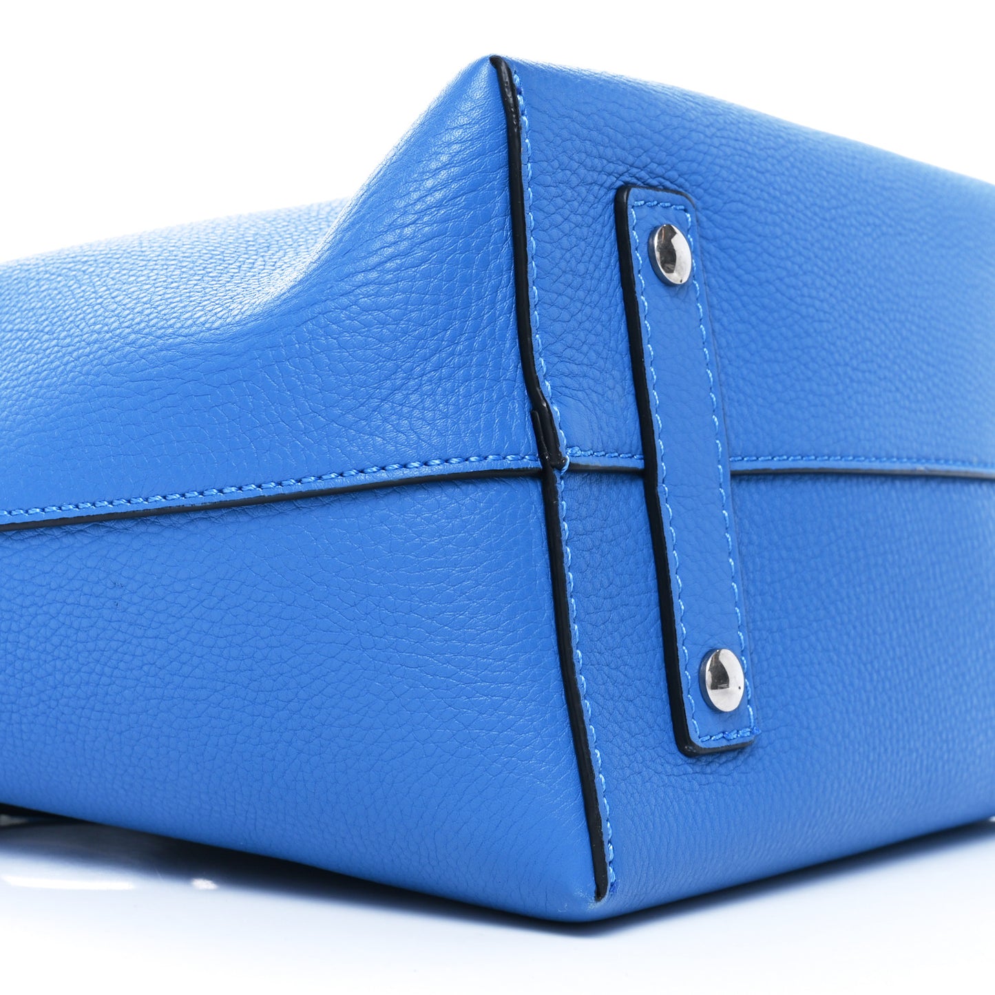 Soft Grain Calfskin Small Belt Bag Hydrangea Blue