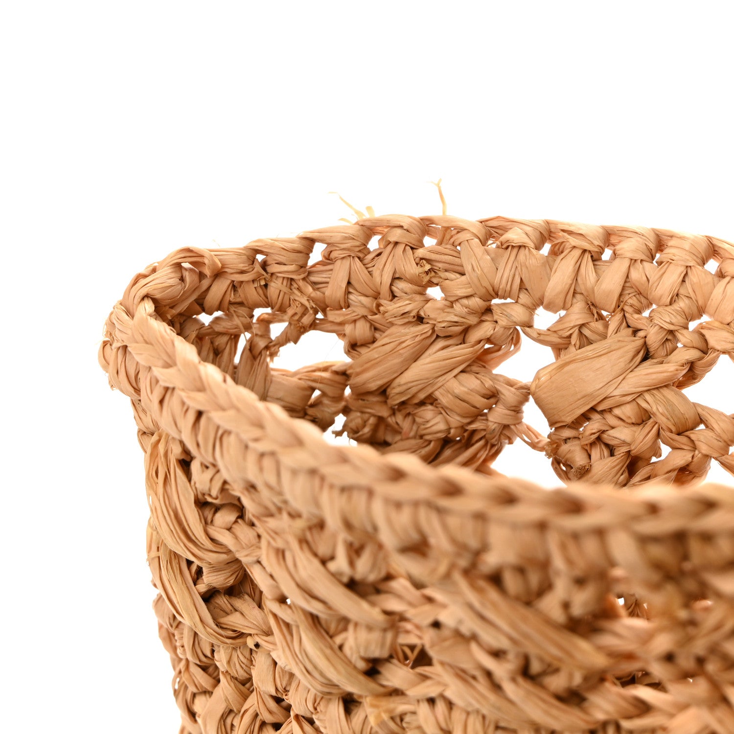 Saint Laurent Raffia Calfskin Small Panier Tote Naturel Brick 13 of 13