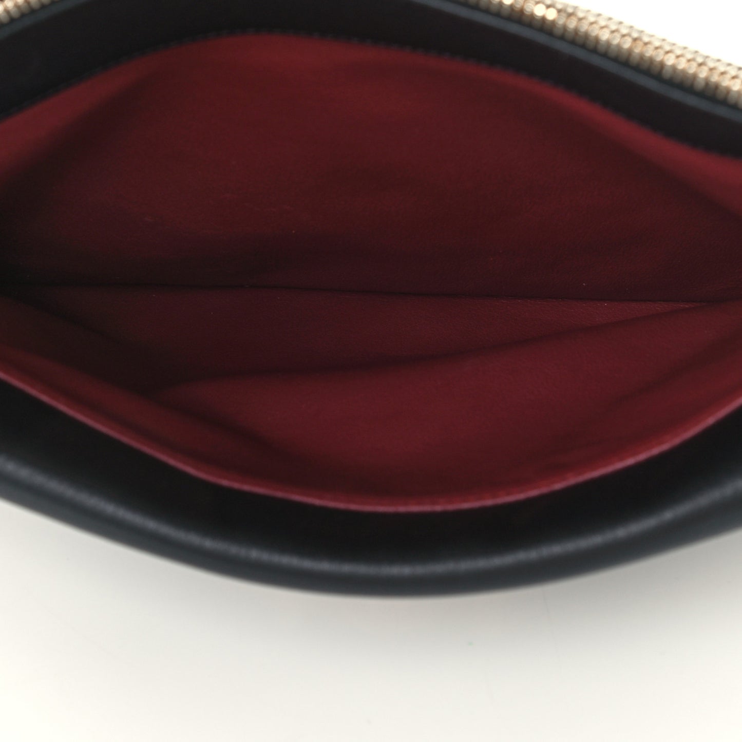 Grained Calfskin Quilted Large Archi Chic Cosmetic Case Black