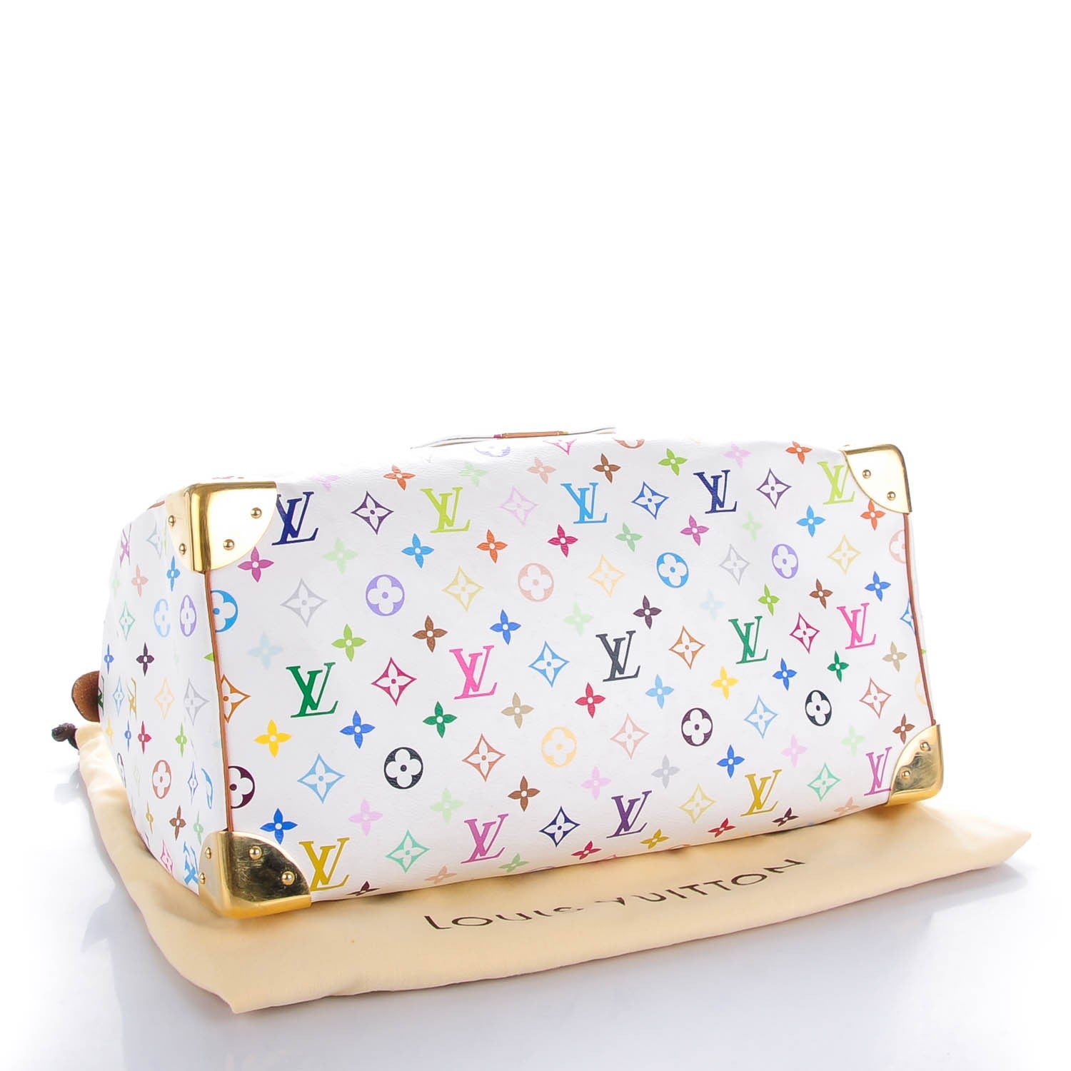Louis Vuitton Monogram Multicolor Speedy 40 White 4 of 8
