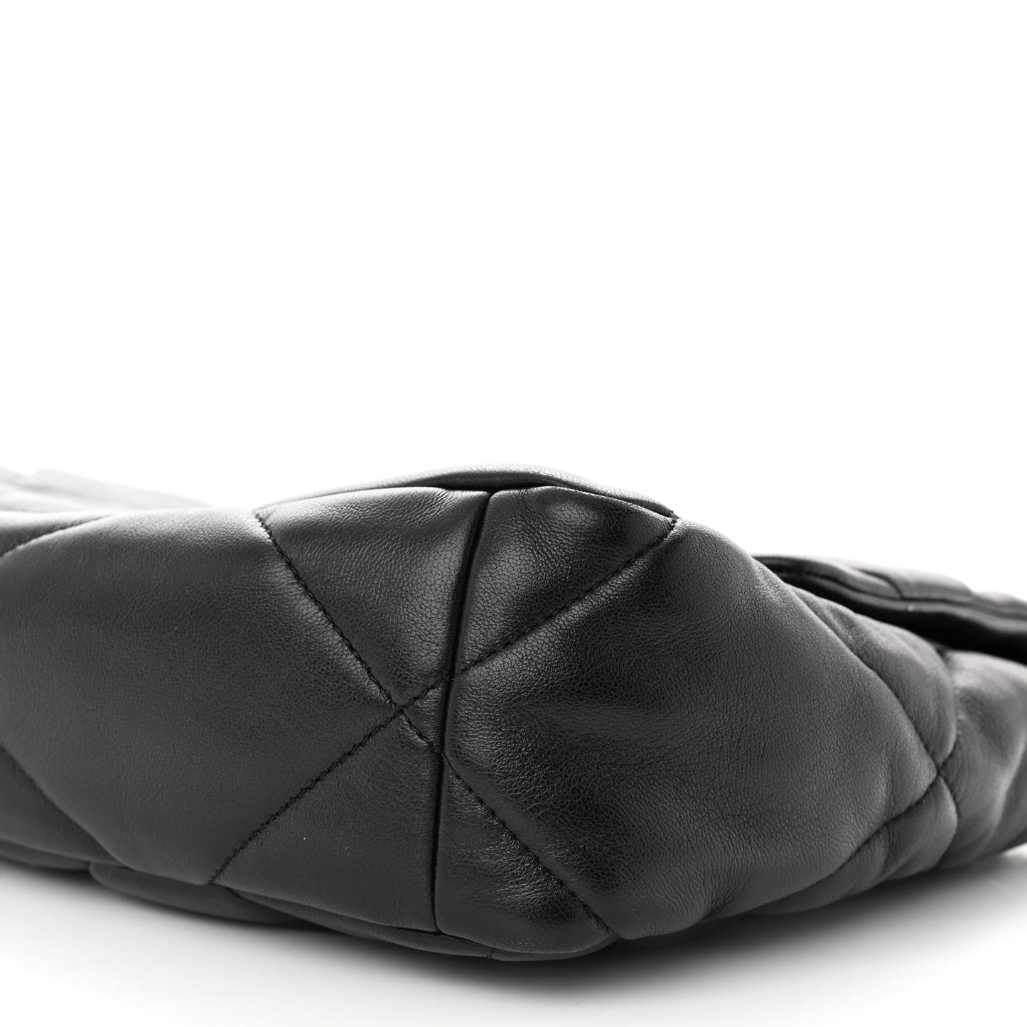 Lambskin Quilted Large Chanel 19 Flap Black