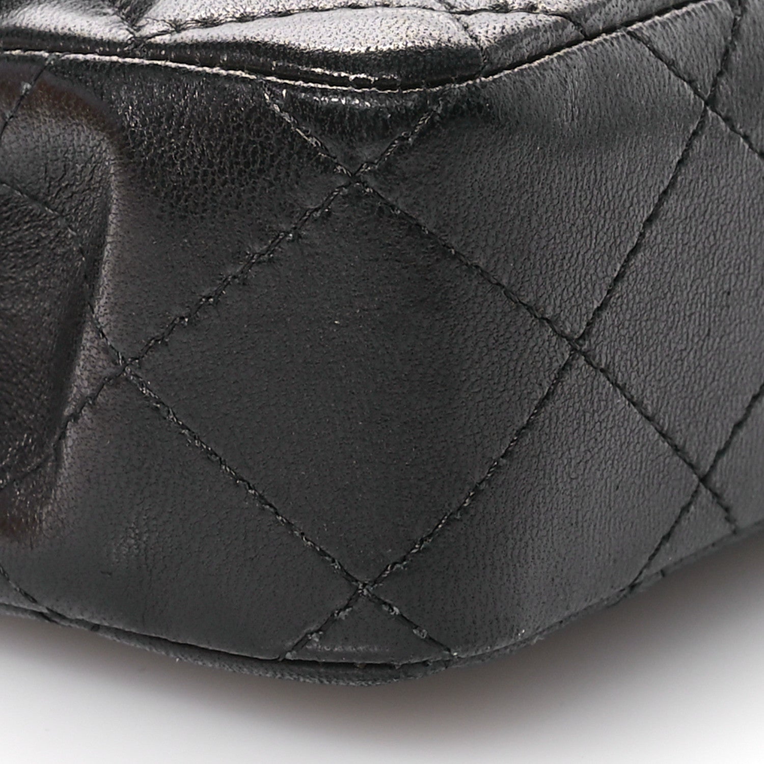 Chanel Lambskin Quilted East West Flap Black 9 of 11