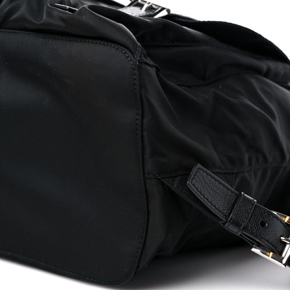 Prada Tessuto Nylon Saffiano Medium Backpack Black 7 of 11
