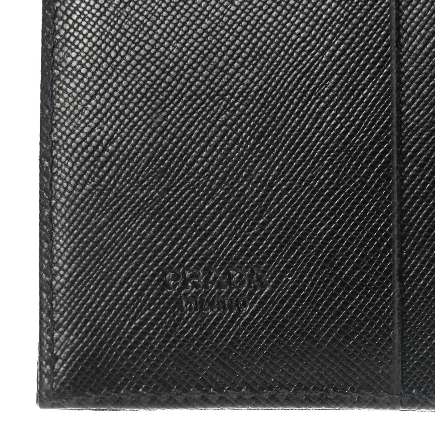 Tessuto Nylon Saffiano Wallet Black