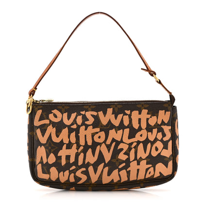 Louis Vuitton Monogram Graffiti Pochette Accessories Peach 1 of 10