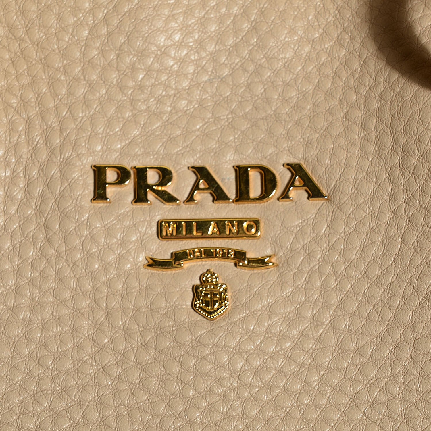 Prada Vitello Daino North South Tote Sabbia 6 of 10