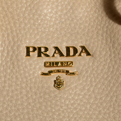 Prada Vitello Daino North South Tote Sabbia 6 of 10