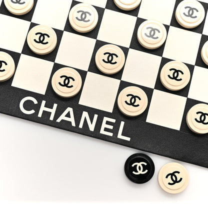 Chanel Lambskin Resin Checkerboard Black White 6 of 9