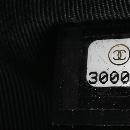 Chanel Terry Cloth Quilted Medium Cosmetic Case Black 8 of 9