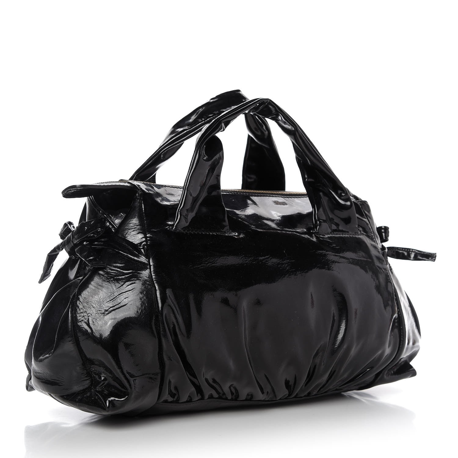 Gucci Patent Medium Hysteria Tote Black 3 of 10
