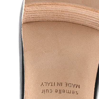 Hermes Calfskin Oasis Sandals 38 Black 11 of 16