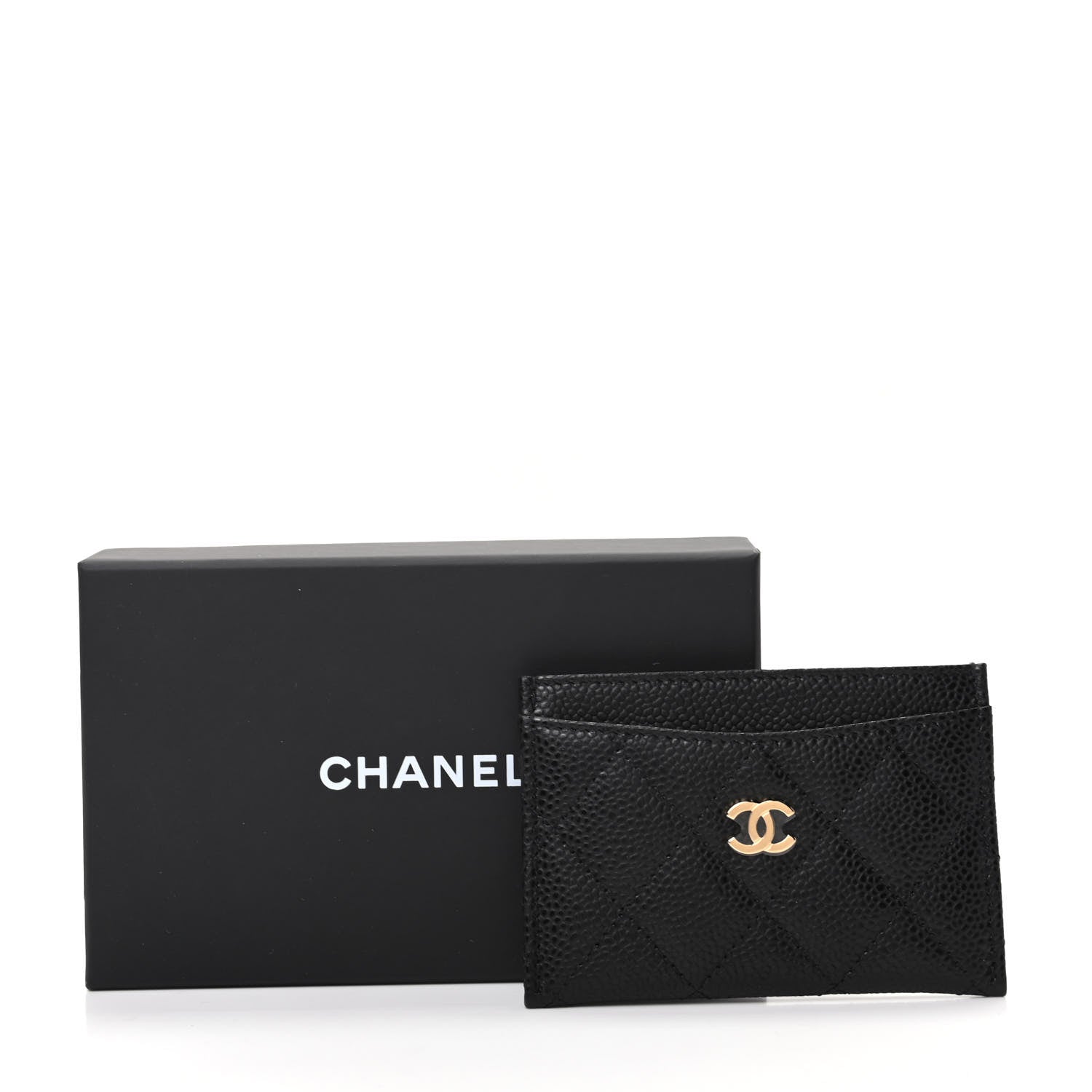 Chanel Caviar Quilted Card Holder Black 8 of 8