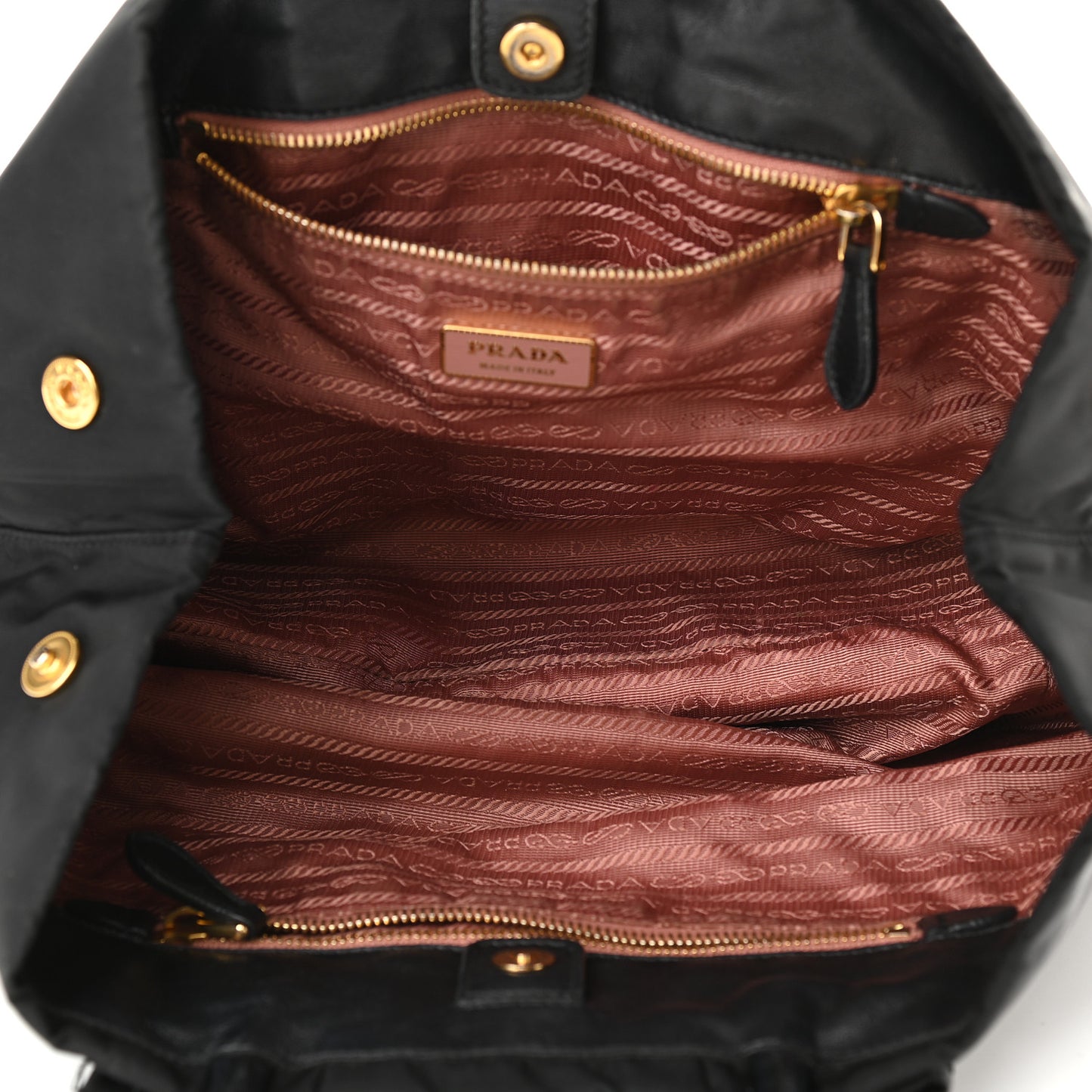 Nylon Tessuto Fiocco Bow Tote Black