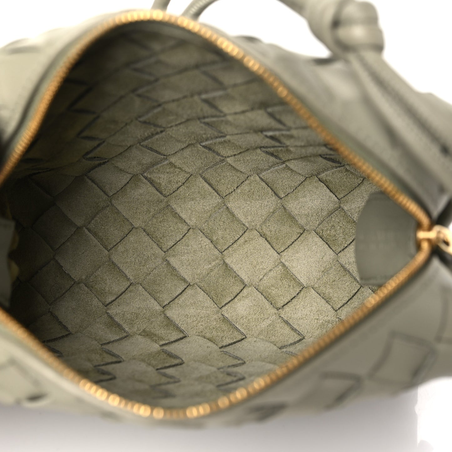 Nappa Intrecciato Mini Loop Camera Bag Travertine