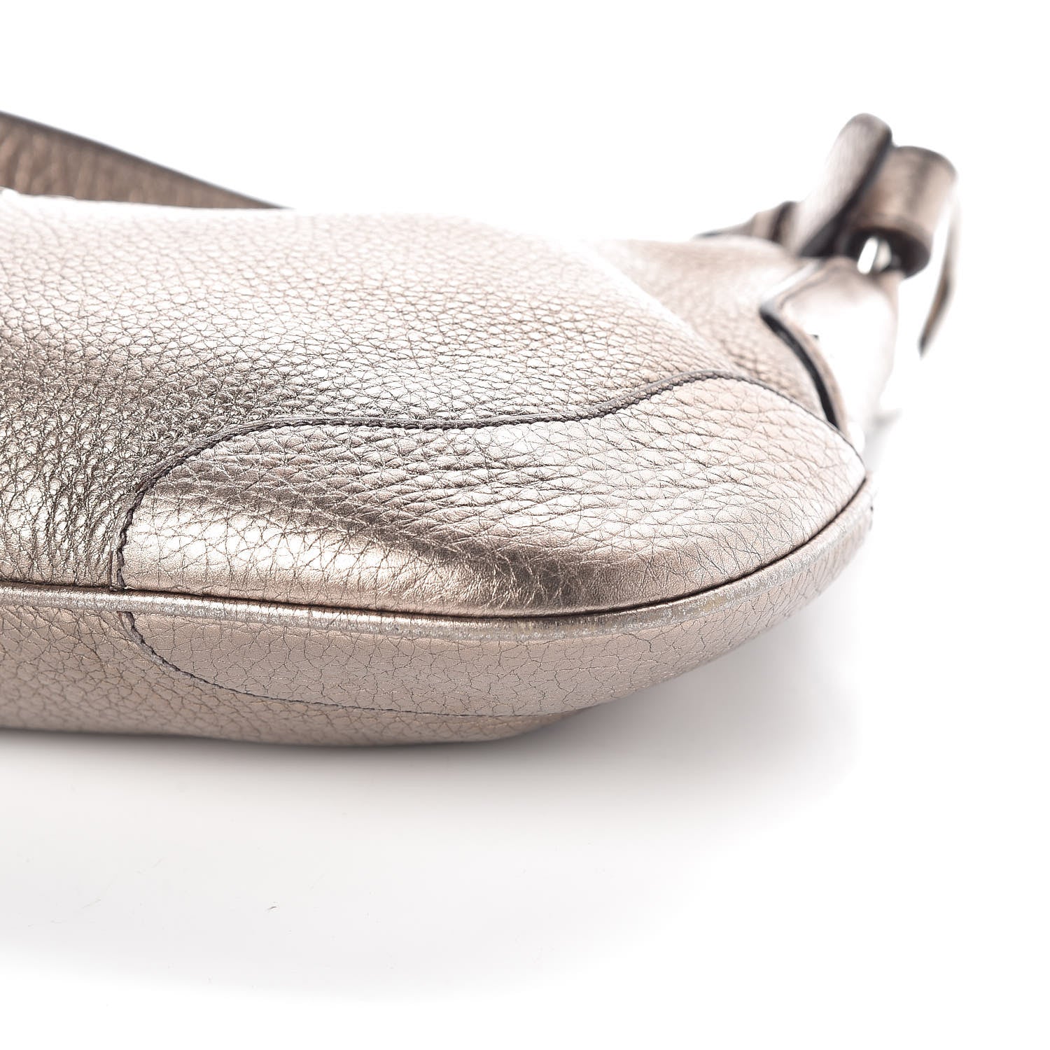 Prada Metallic Vitello Daino Hobo 6 of 11