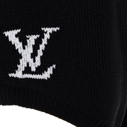 Louis Vuitton LV Initials Knit Face Mask Black 4 of 6