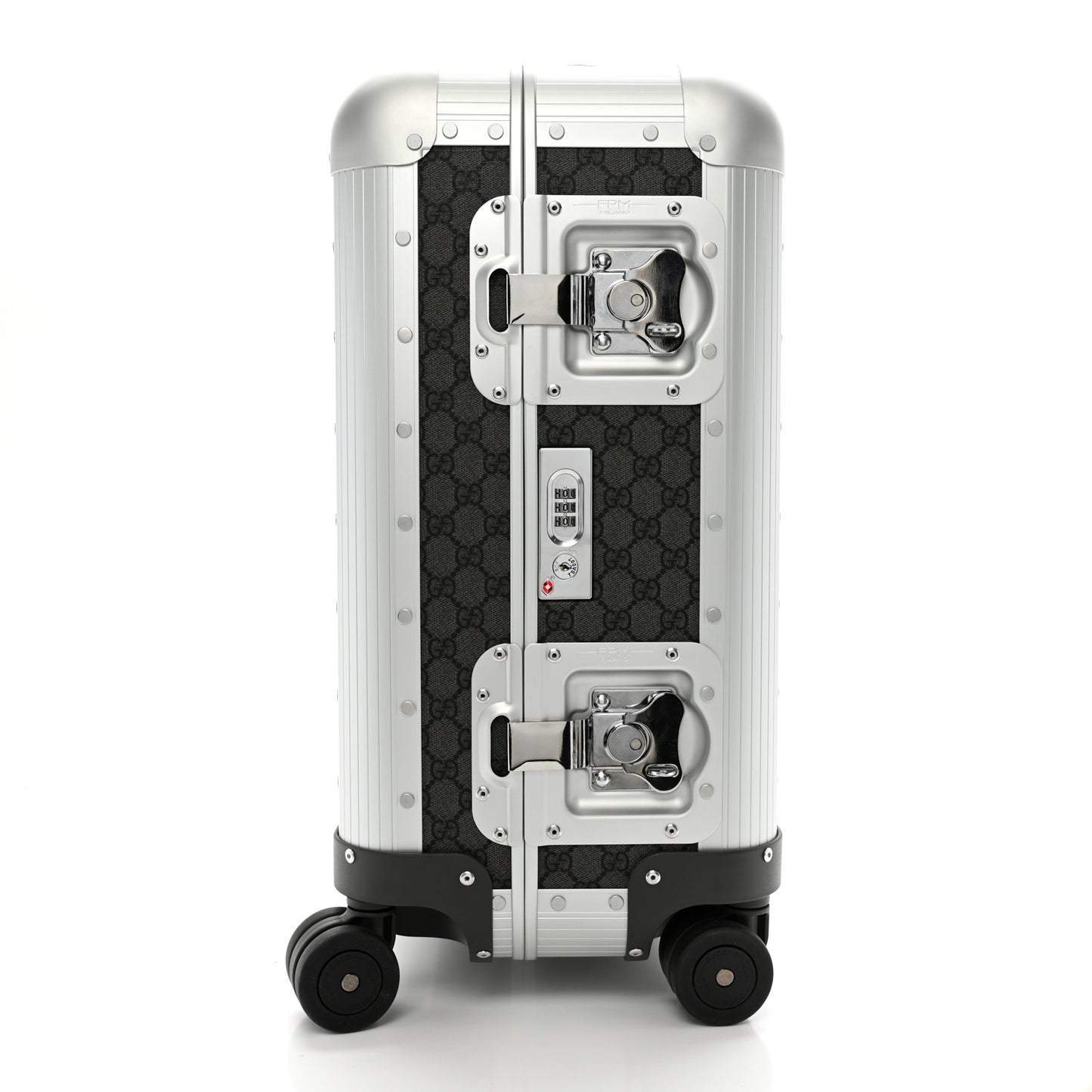GG Supreme Monogram Porter Cabin Trolley Black