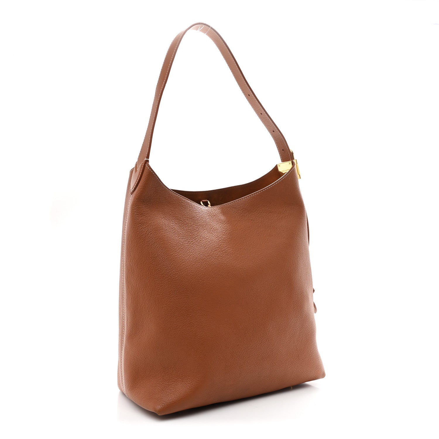Louis Vuitton Grained Calfskin Low Key Hobo MM Cognac 4 of 10