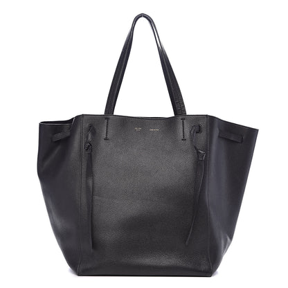 Celine Soft Grained Calfskin Medium Cabas Phantom Black 1 of 15