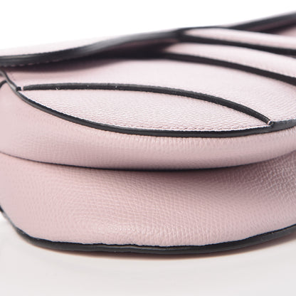 Christian Dior Grained Calfskin Mini Saddle Bag Light Pink 8 of 9