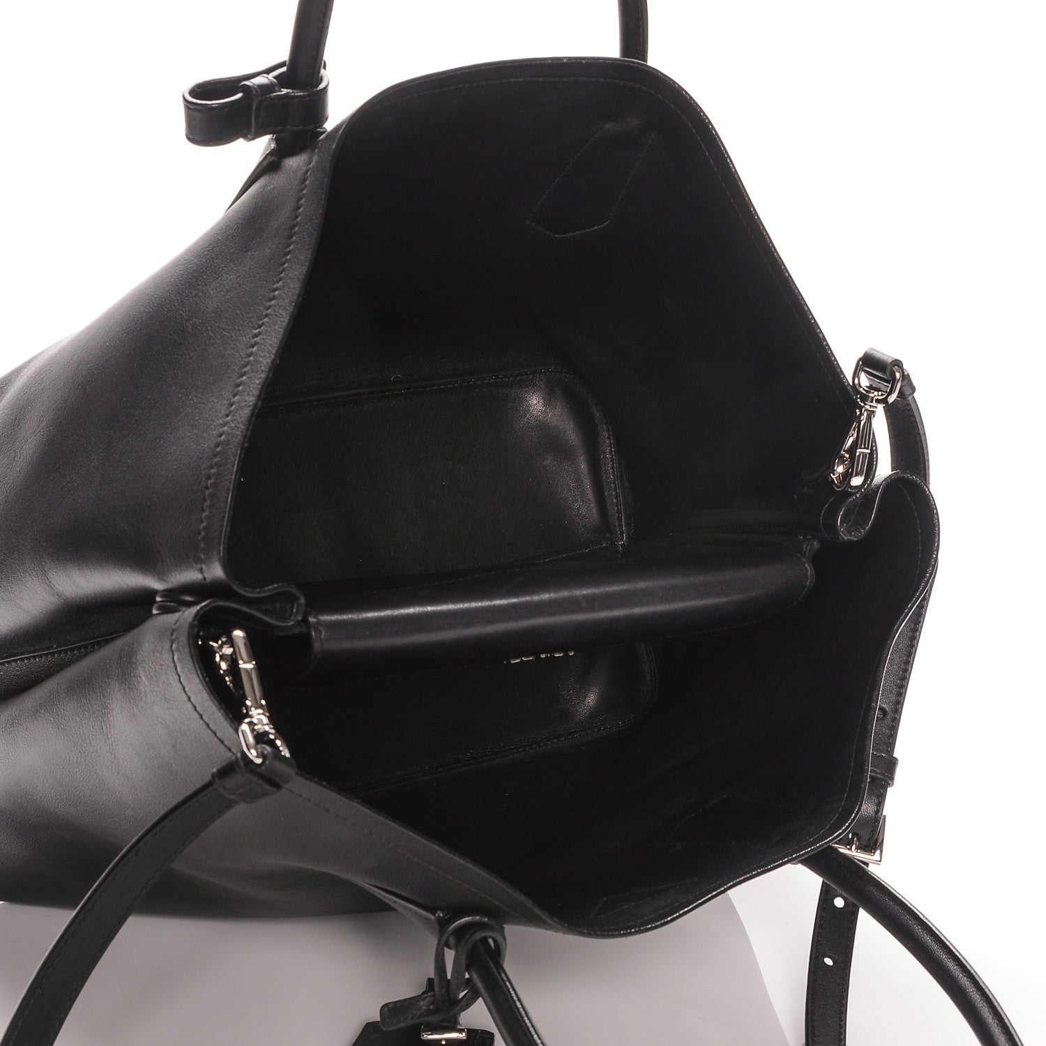 Prada City Calf Medium Double Bag Nero Black 5 of 6