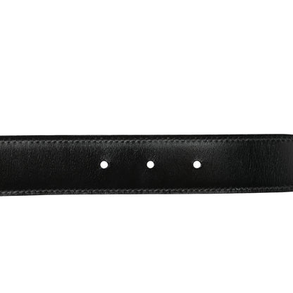 Hermes Box Togo 32mm Enamel Quizz H Belt 100 40 Black Gold 3 of 6