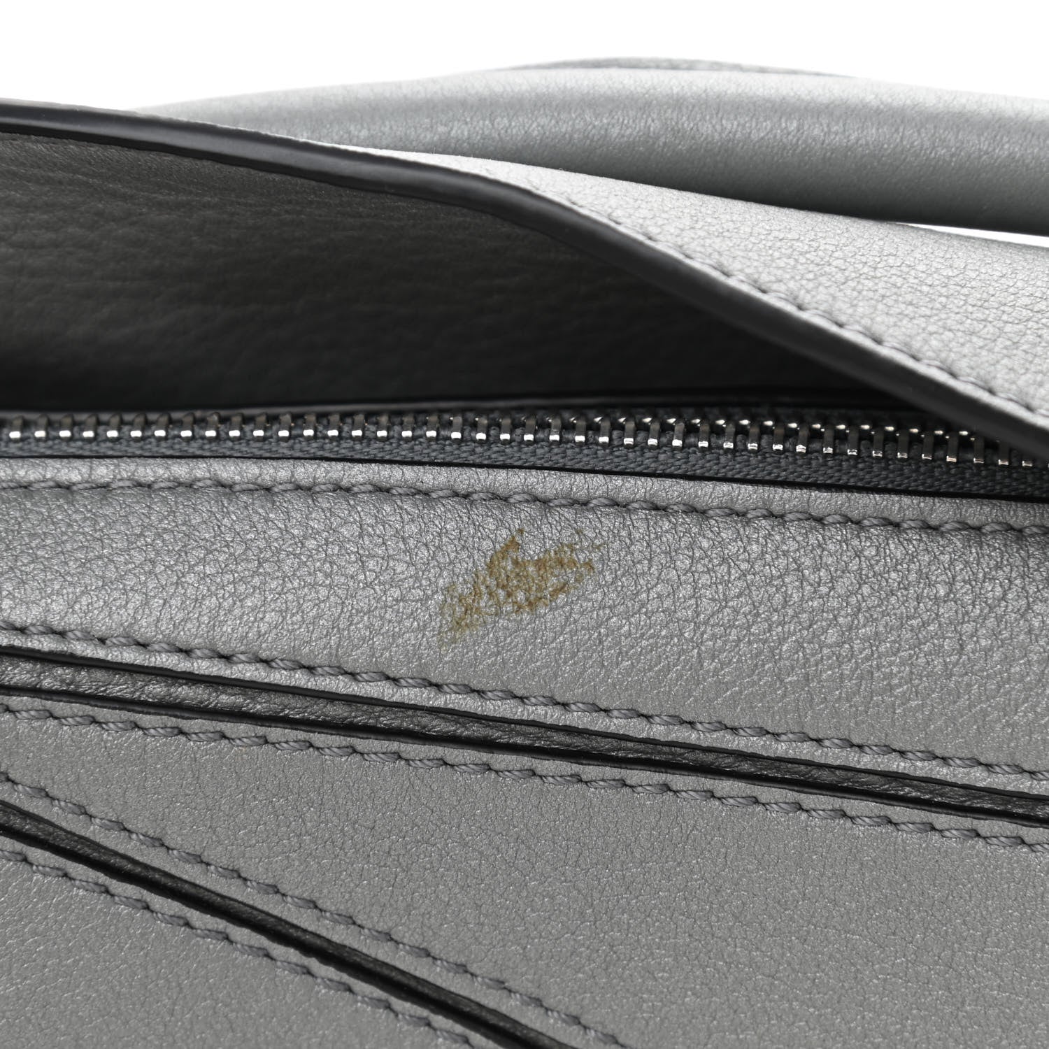 Loewe Metallic Calfskin Mini Puzzle Bag Gunmetal 11 of 11