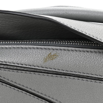 Loewe Metallic Calfskin Mini Puzzle Bag Gunmetal 11 of 11